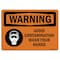 Signmission OSHA, Wear Approved Breathing Apparatus Beyond, 10in X 7in Rigid Plastic, 10" W, 7" H, Landscape OS-WS-P-710-L-12901 - alternate 1